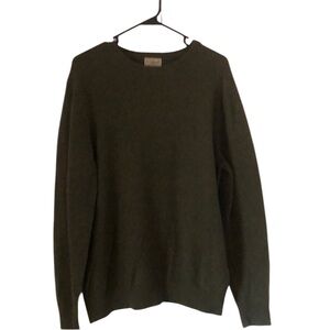 Men’s fall VTG L.L. bean rare Y2k soft Lambs wool green sweater large regular
